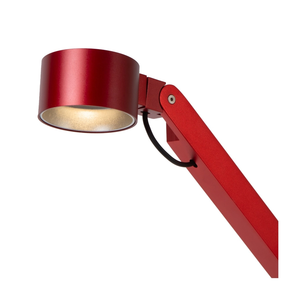 Bureaulamp Ogden rood Premium by Lucide 5411212560315