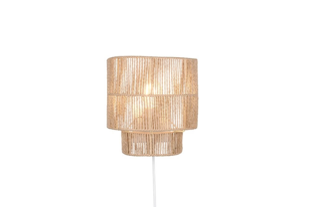 Japandi wandlamp Satna rotan Trio 4017807636192