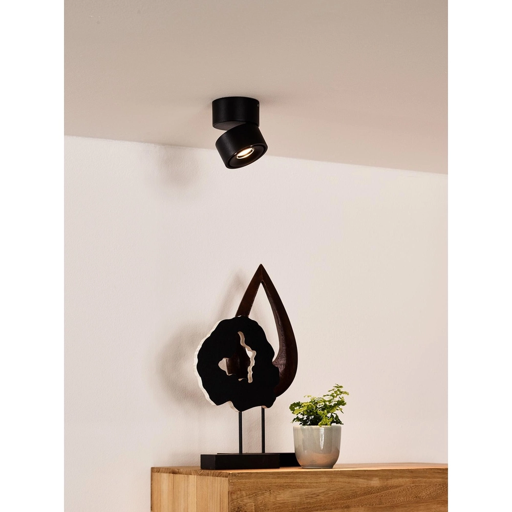 Plafondspot Yumiko enkel zwart Lucide 5411212351654