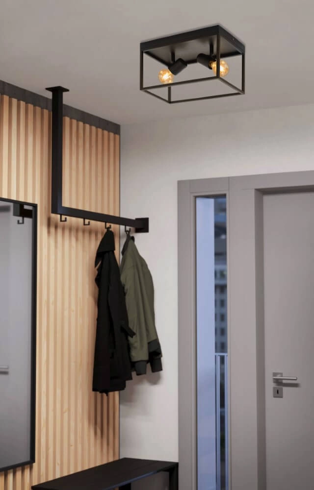 Zwarte plafondlamp Silentina 2-lichts Eglo 9002759983321