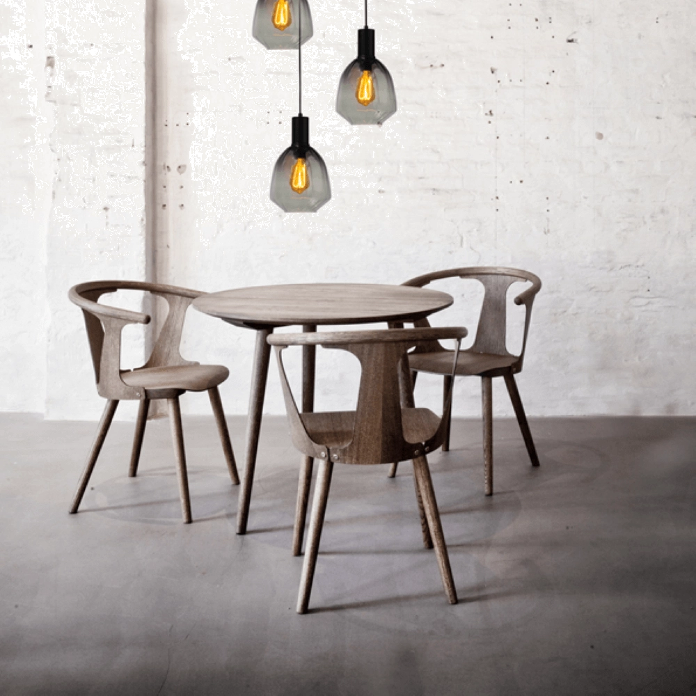 3-lichts vide hanglamp - zwart - Porto met Nicolette green glazen Masterlight 8718121270937