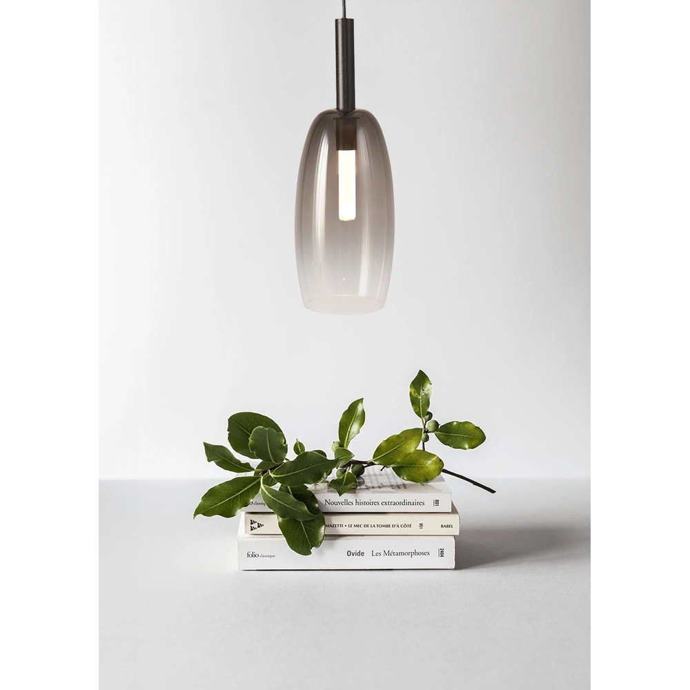 Hanglamp Ø 11,5cm Lido Olive met smoke-fading glas Masterlight 8718121324722