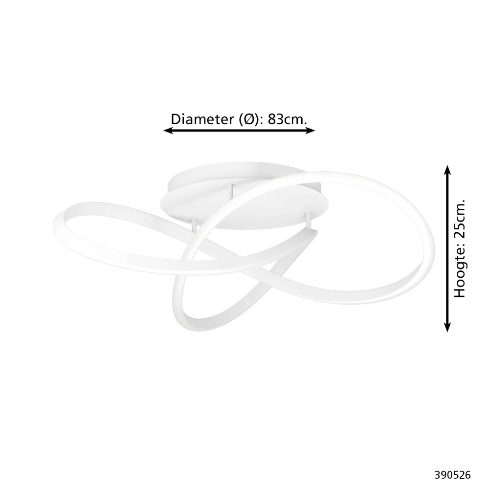 Design plafondlamp Riaza wit Ø 83cm Stars of Light 9008606357710