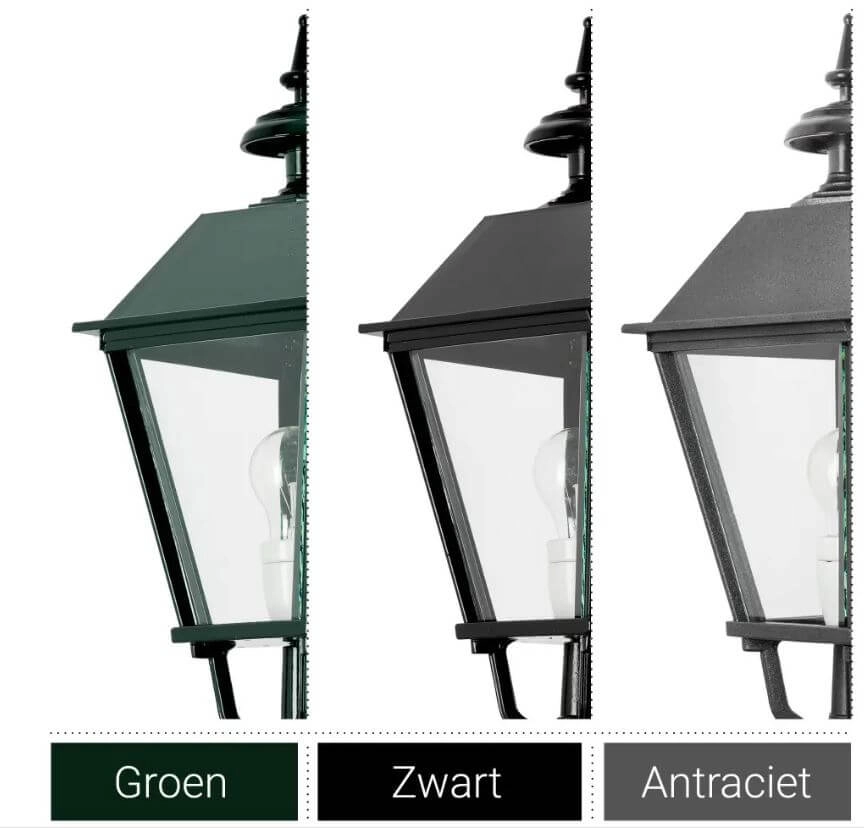 Muurlamp nostalgie Lisse zwart KS Verlichting 8714732123440