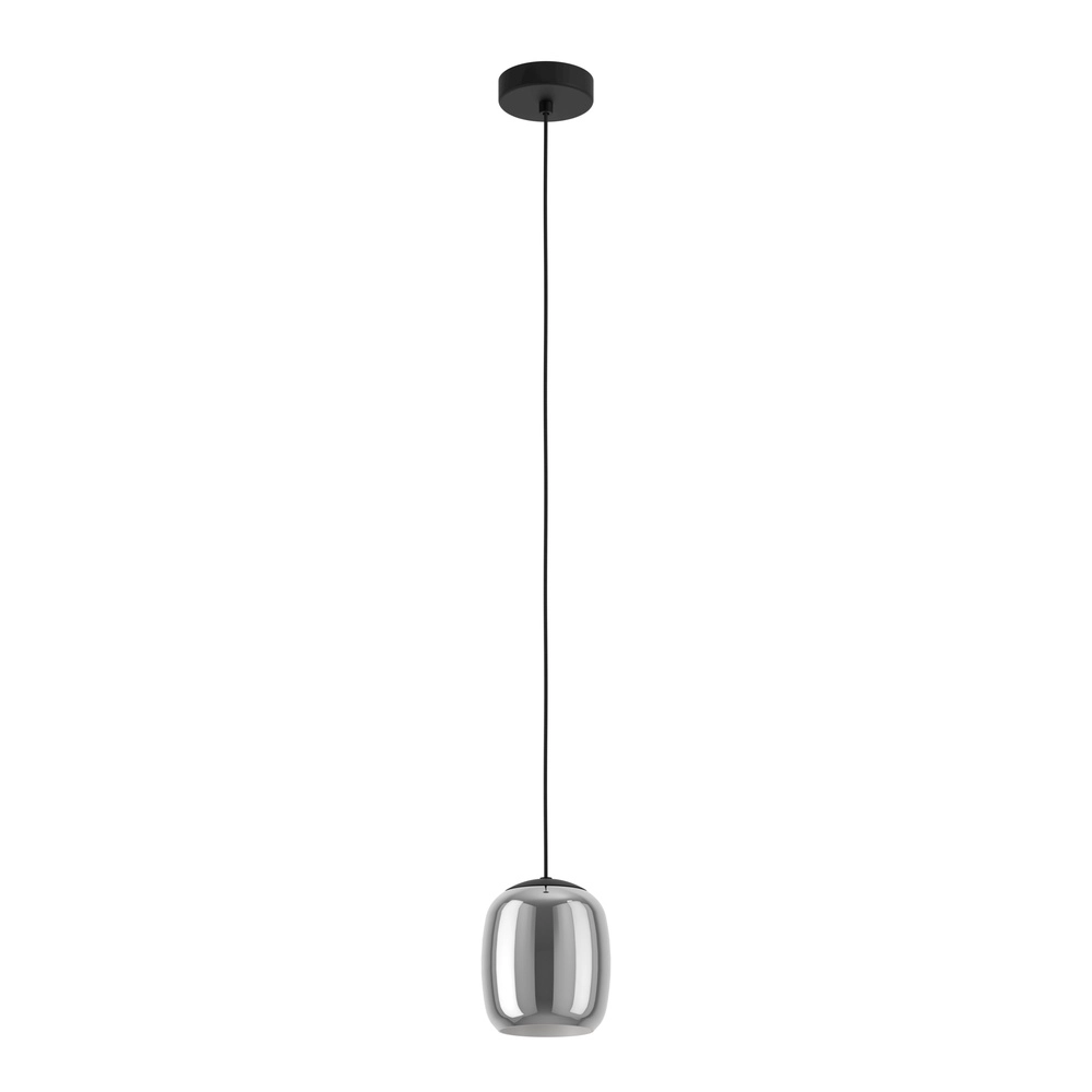 Strakke hanglamp Ciampino Ø 15cm - met smoke glas