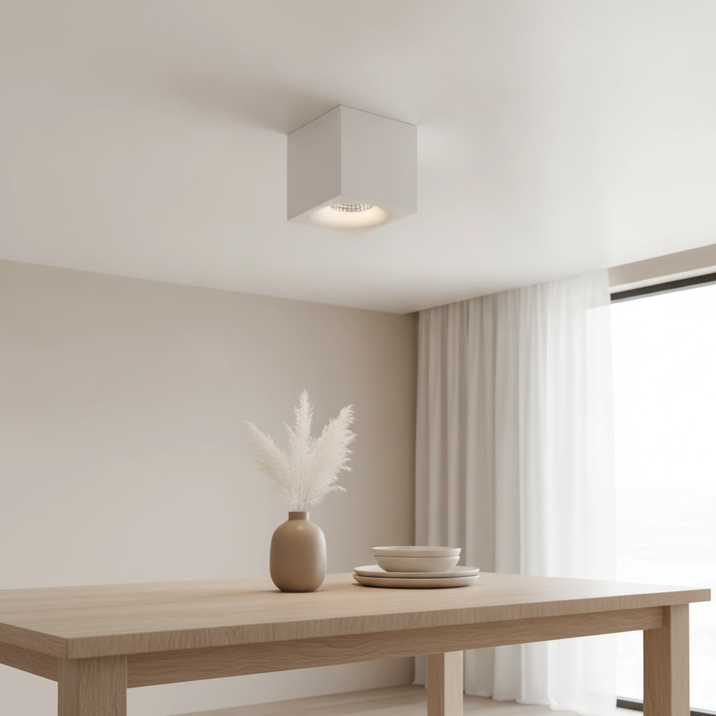 Led opbouwspot Brick wit