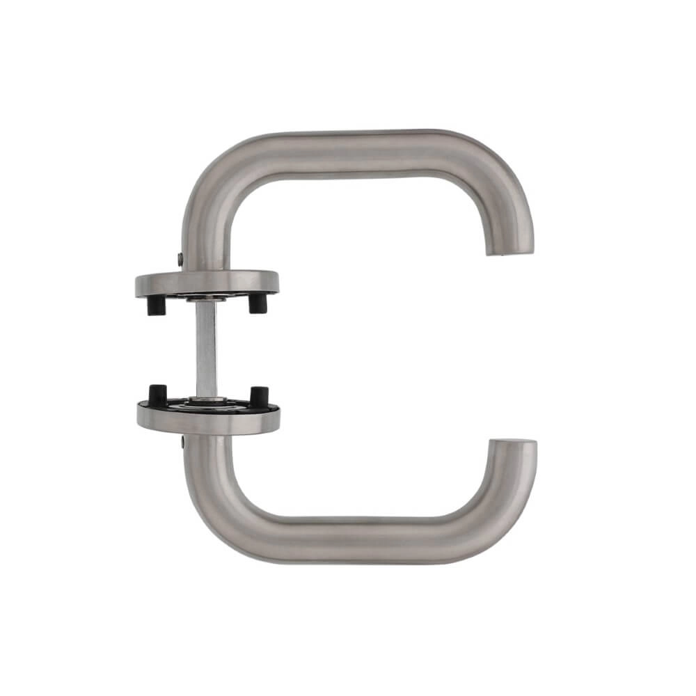 Deurklink Rond op rozet RVS Intersteel 8714186087619