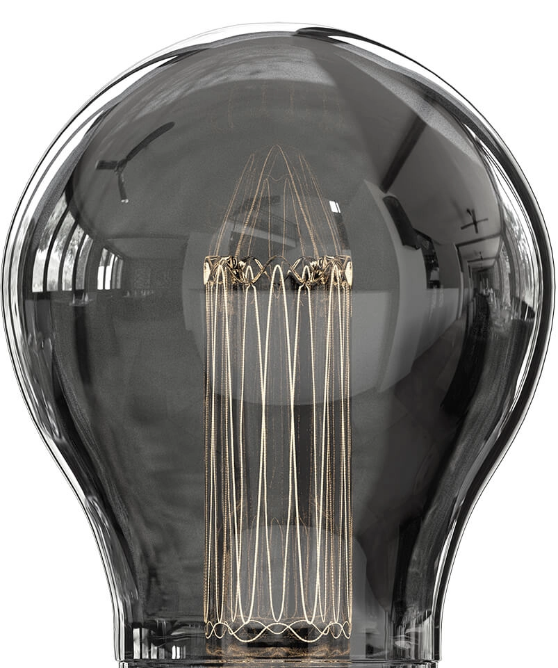 Lichtbron A60 Crown - 3,5W - E27 - 40 lumen - 2000K met titanium coating Circle 8712879147329