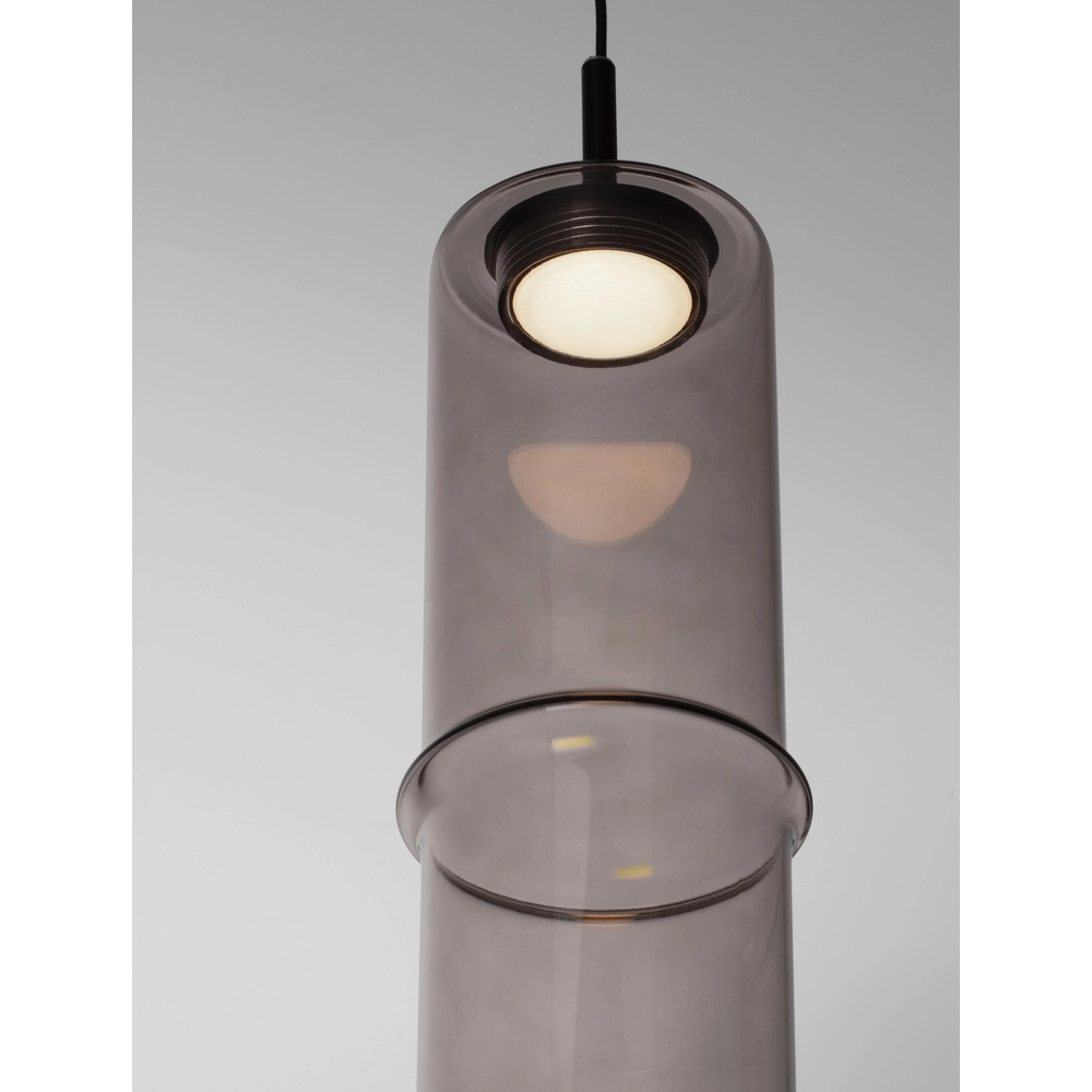 Unieke hanglamp Sano 1-lichts smoke glas Lyora 5212017474018