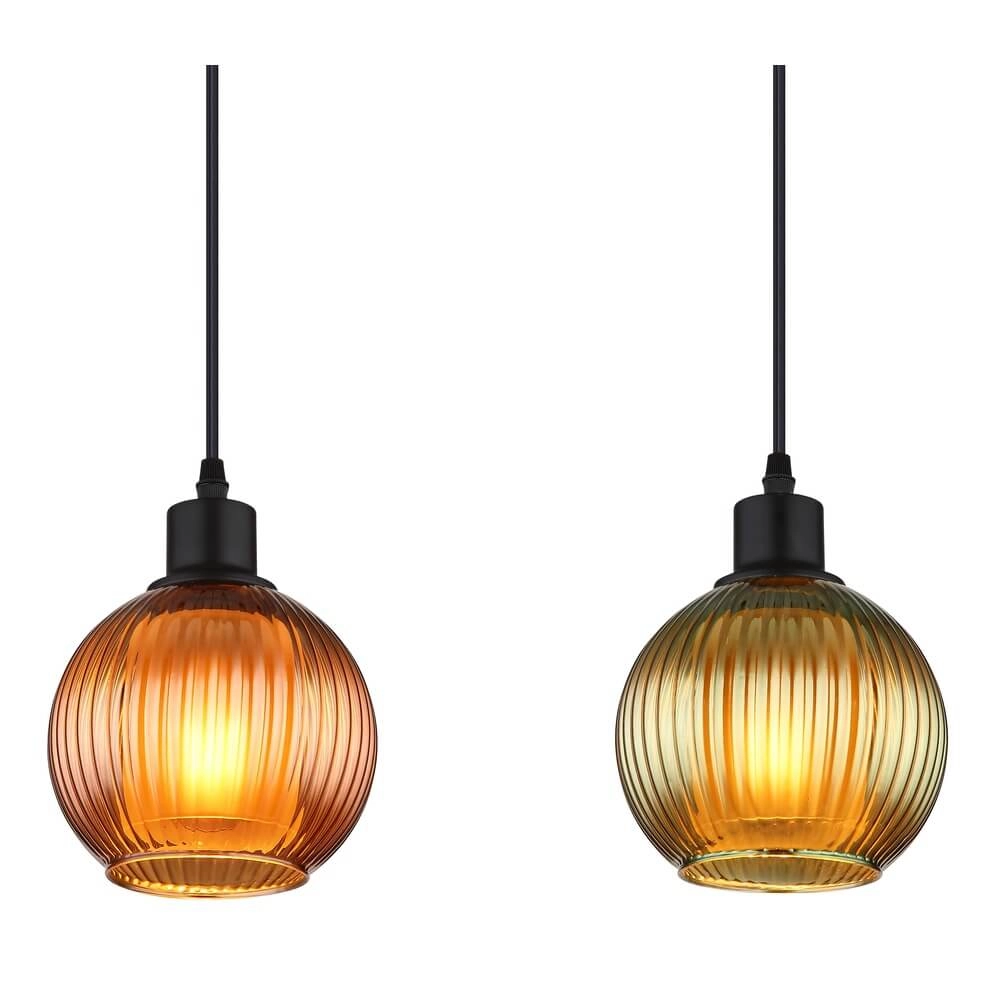 Hanglamp Zumba gekleurd glas 4-lichts Globo 9007371452828