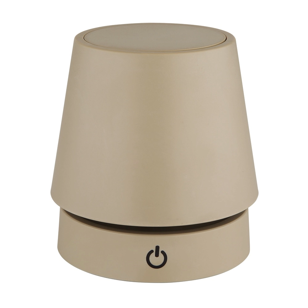 Moderne tafellamp Carlos zand bruin oplaadbaar Globo 9007371453061