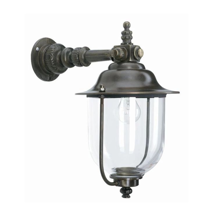 Landelijke Wandlamp Lindau 40cm brons bruin