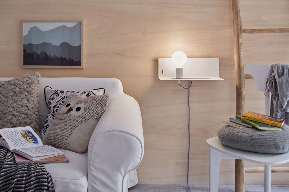 Slaapkamer bedlamp Devara USB Paulmann 4000870789155