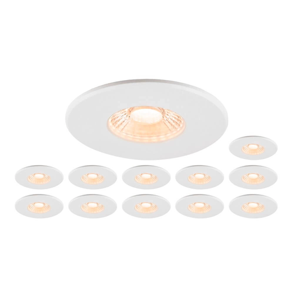 Set van 12 inbouwspots Multix IP65 - wit - Led Set van 12 inbouwspots Multix IP65 - wit - Led