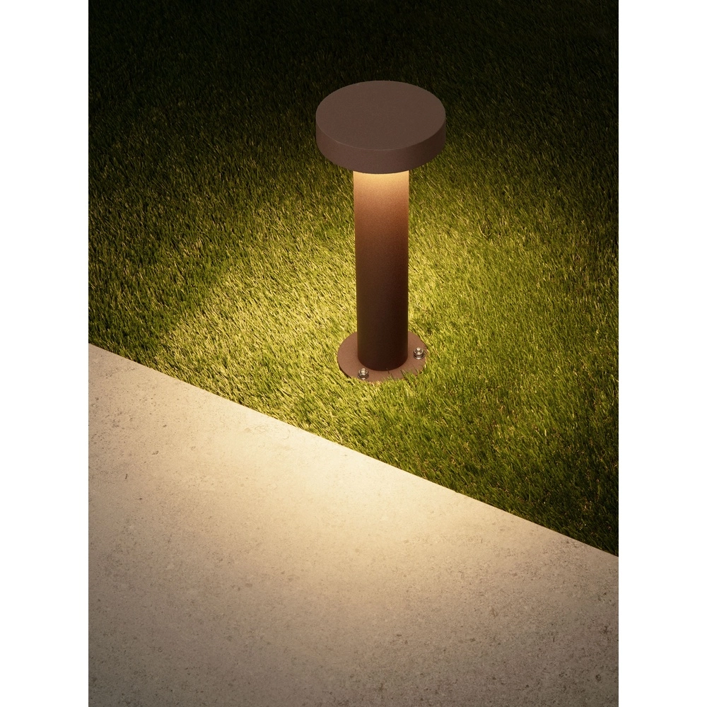 Desing tuinlamp Gong roestbruin 30cm - 3000K