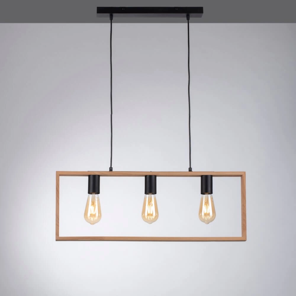 Landelijke hanglamp Franky 3-lichts Just Light 4043689966430