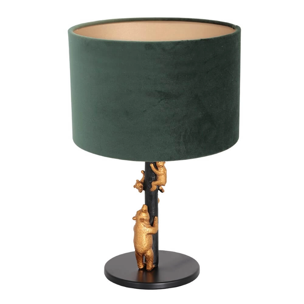 Design schemerlamp Animaux met groen velvet Design schemerlamp Animaux met groen velvet