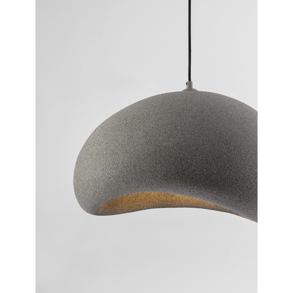 Natural pendant lamp Aere grey 50cm Lyora 5212017476715