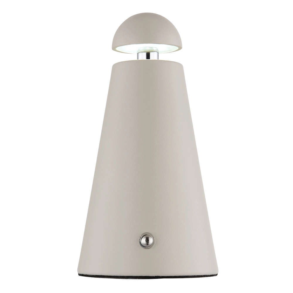 Moderne tafellamp Liva zand bruin oplaadbaar Globo 9007371566914