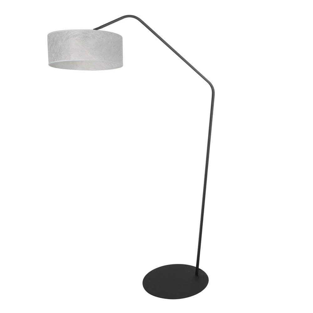 Vloerlamp Zig-Zag zwart met wit transparante kap Ø 40cm Steinhauer 8712746179248