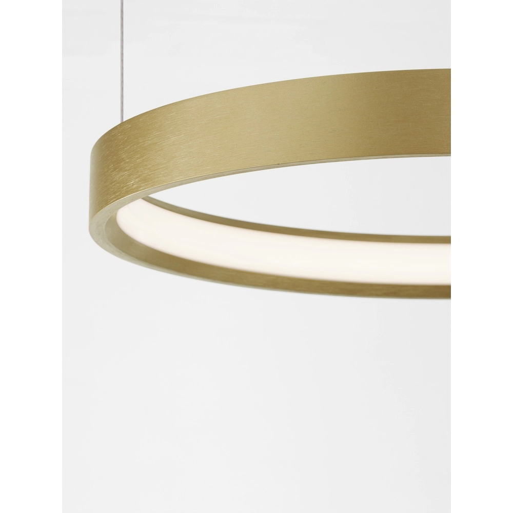 Ronde hanglamp Perrine goud Ø 40cm Lyora 5212017438409