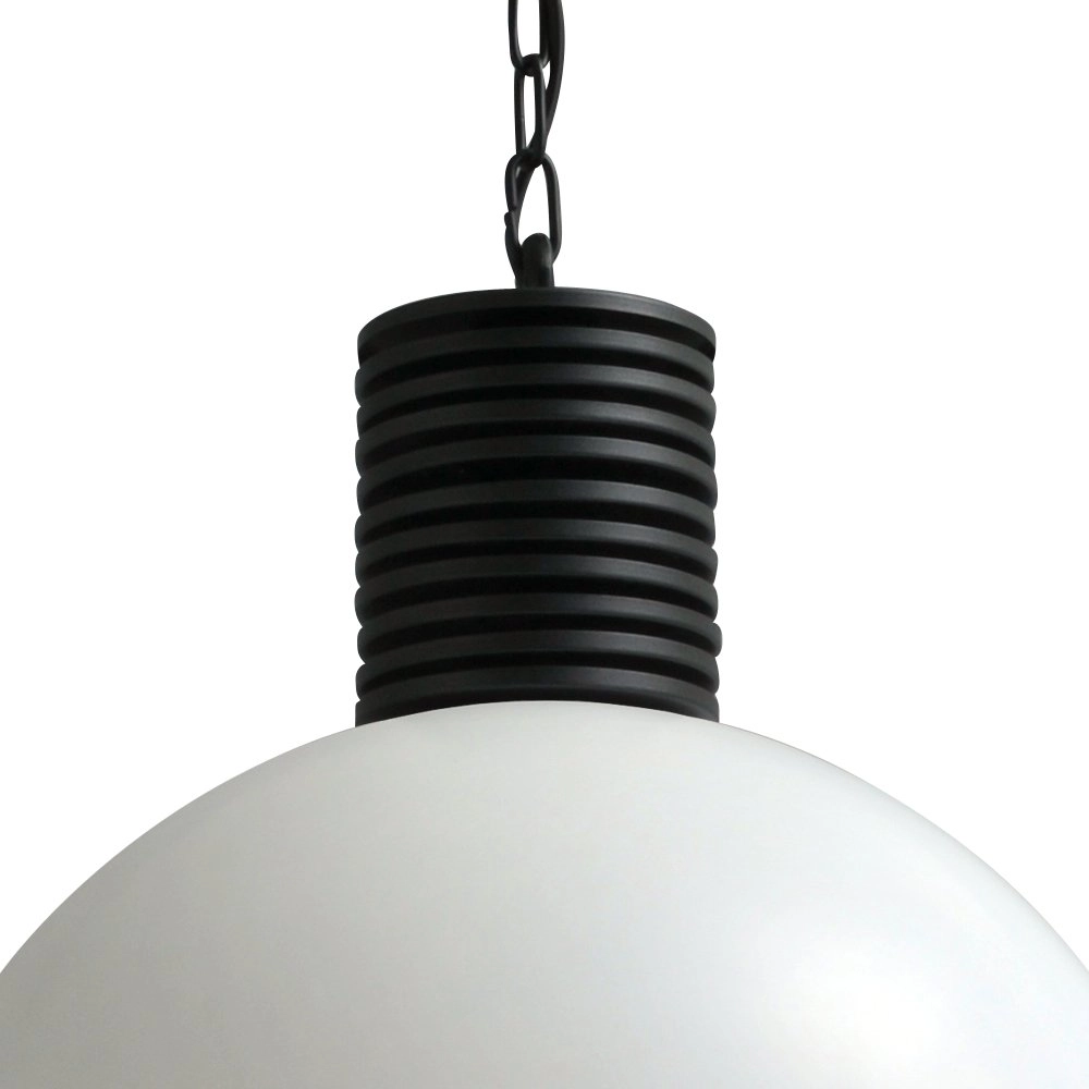 Stoere industrie hanglamp Industria 50 wit met oudzilver Masterlight 8718121167268