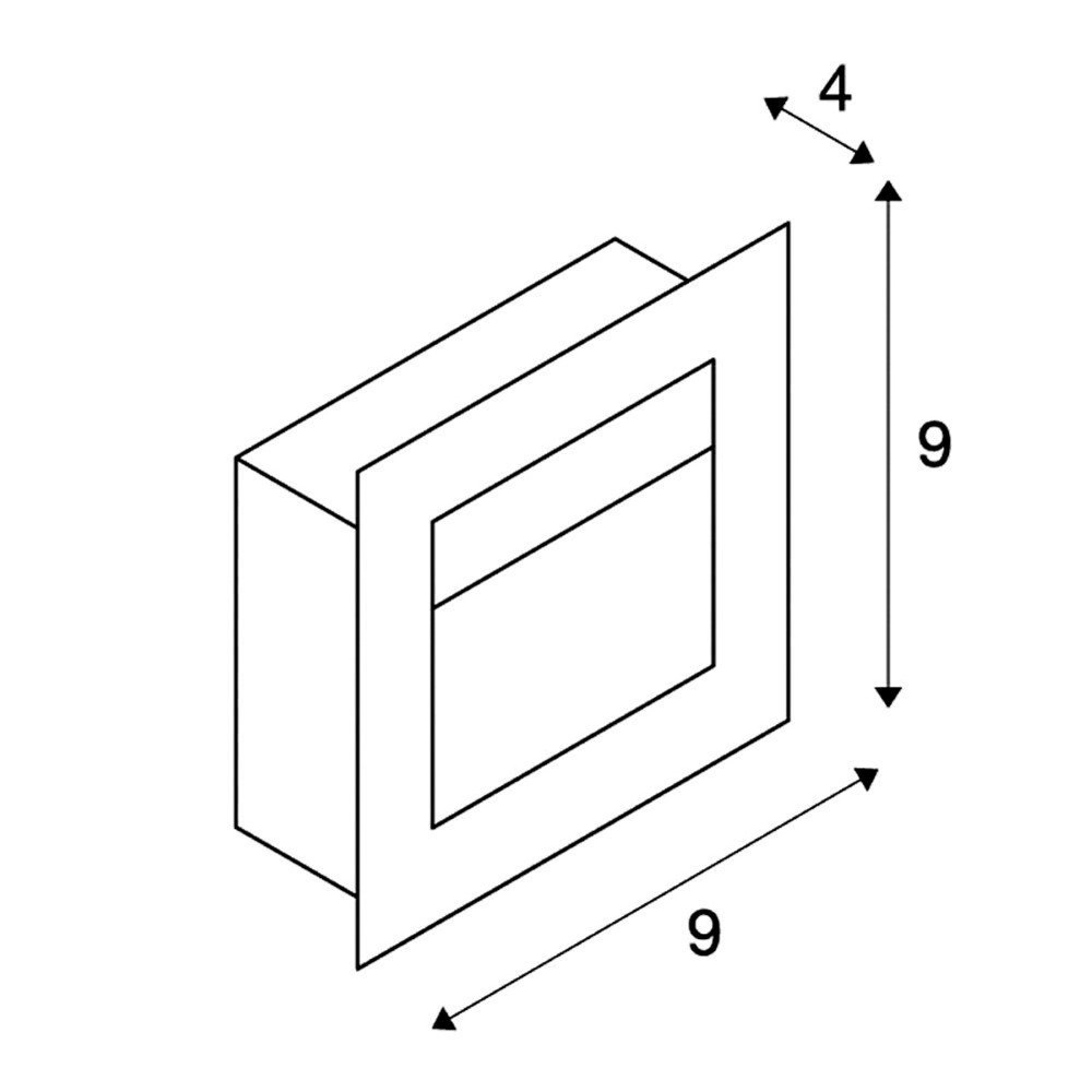 Inbouwlamp Frame Basic 3000K grijs SLV 4024163115193