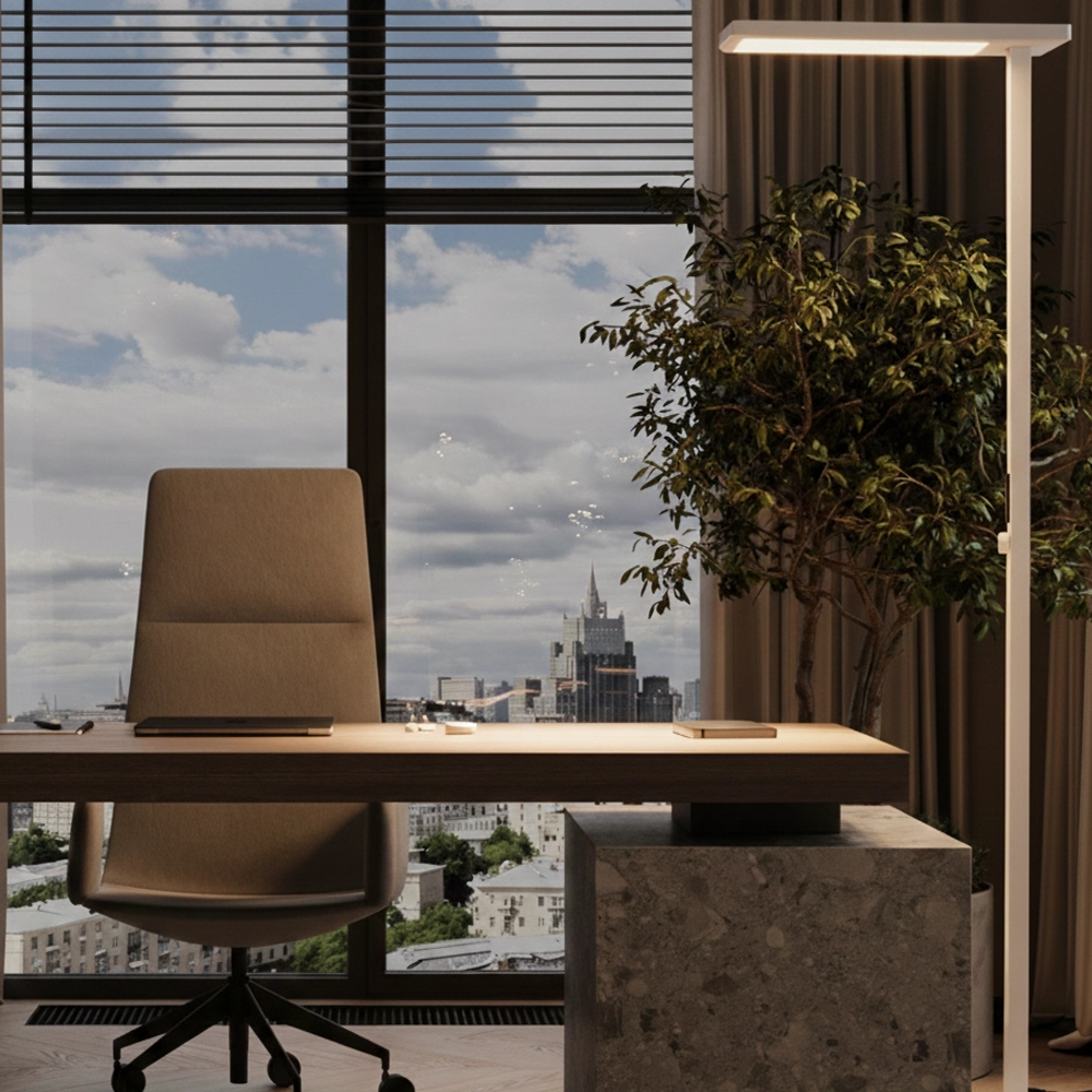 Witte vloerlamp Biolight anti-UV