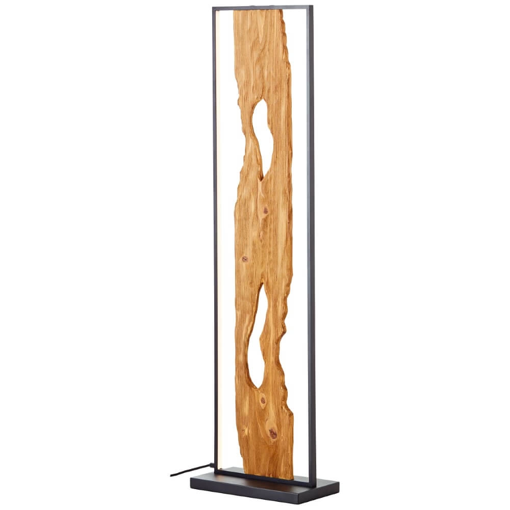 Led staande lamp Chaumont met hout Brilliant 4004353411809