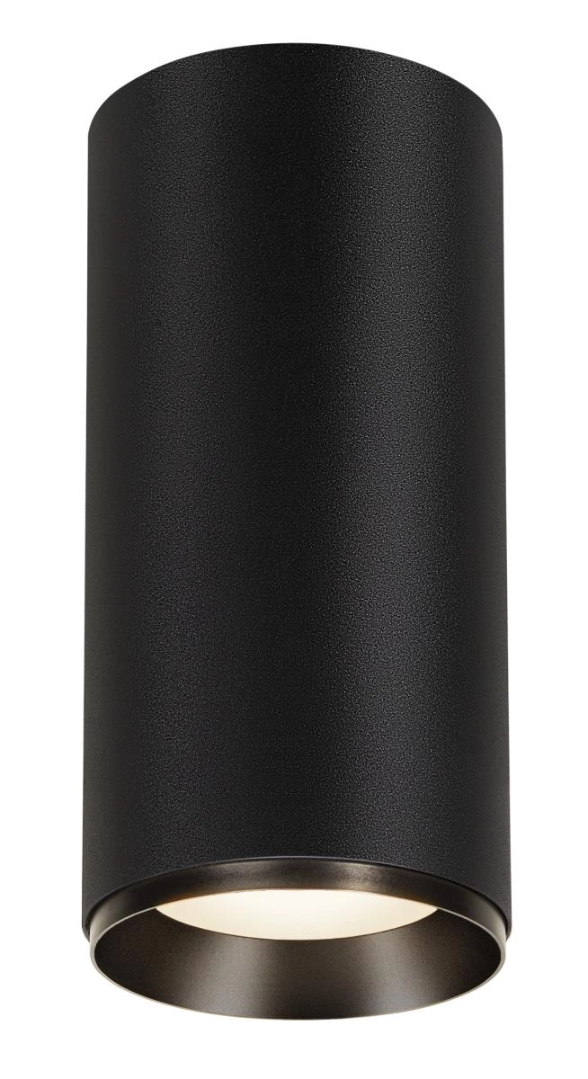 Opbouwspot Numinos XL Dali cilinder zwart 4000K - 24gr