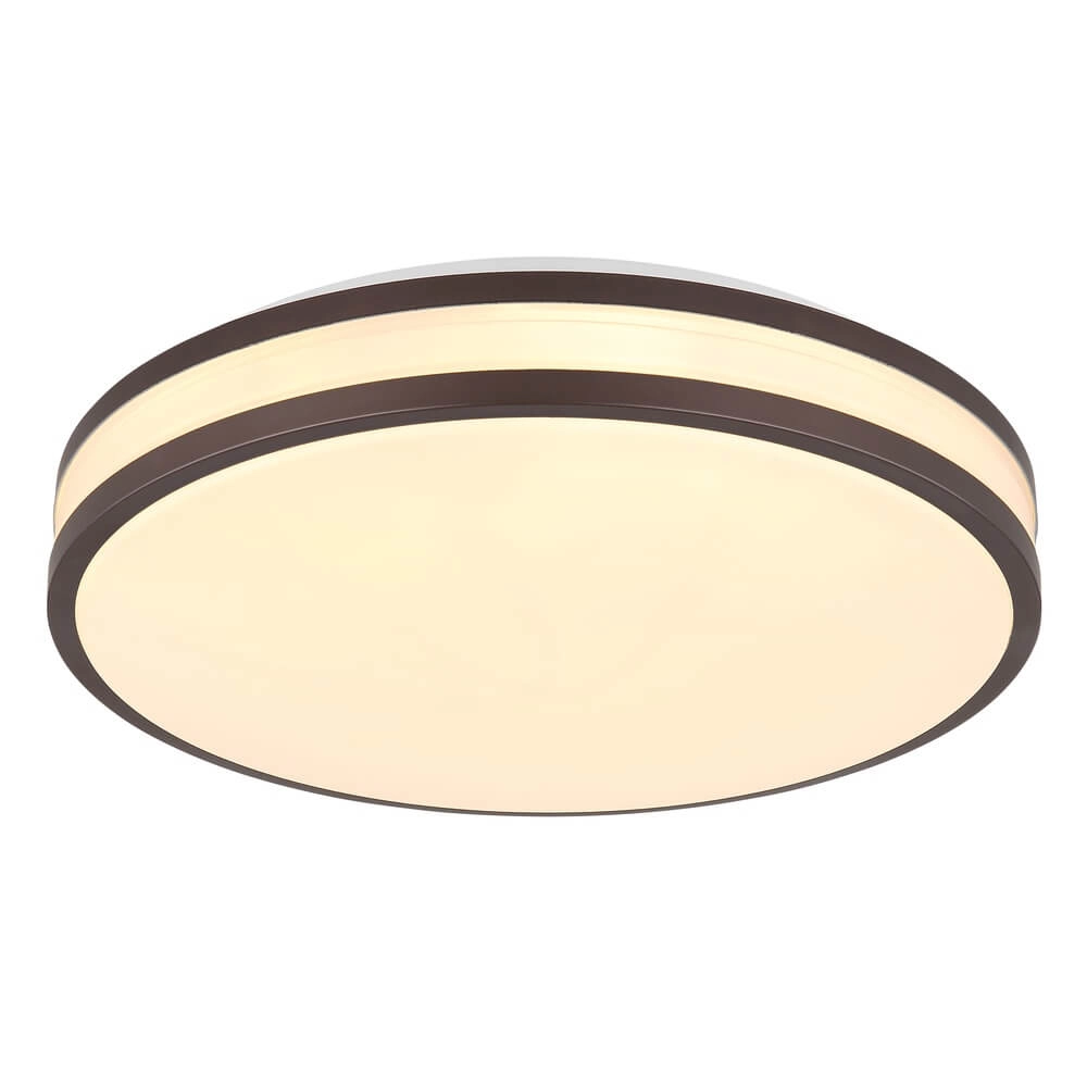 Plafonniere Betha bruin Ø 34cm Globo 9007371453825