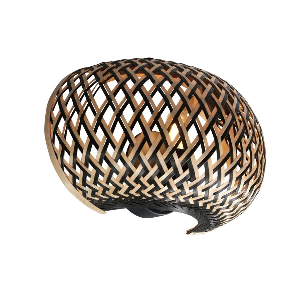 Wandlamp Maze bamboe