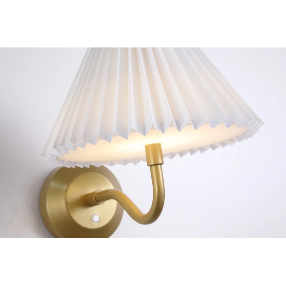 USB Oplaadbare wandlamp Danish goud met wit Searchlight 5053423298375