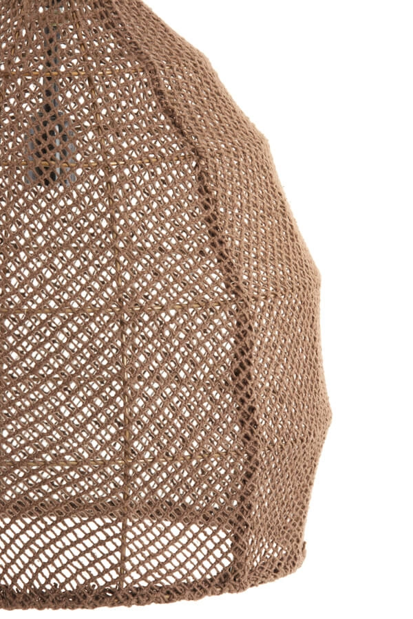 Japandi hanglamp Makassar bruin Ø 42cm Light & Living 8717807706449