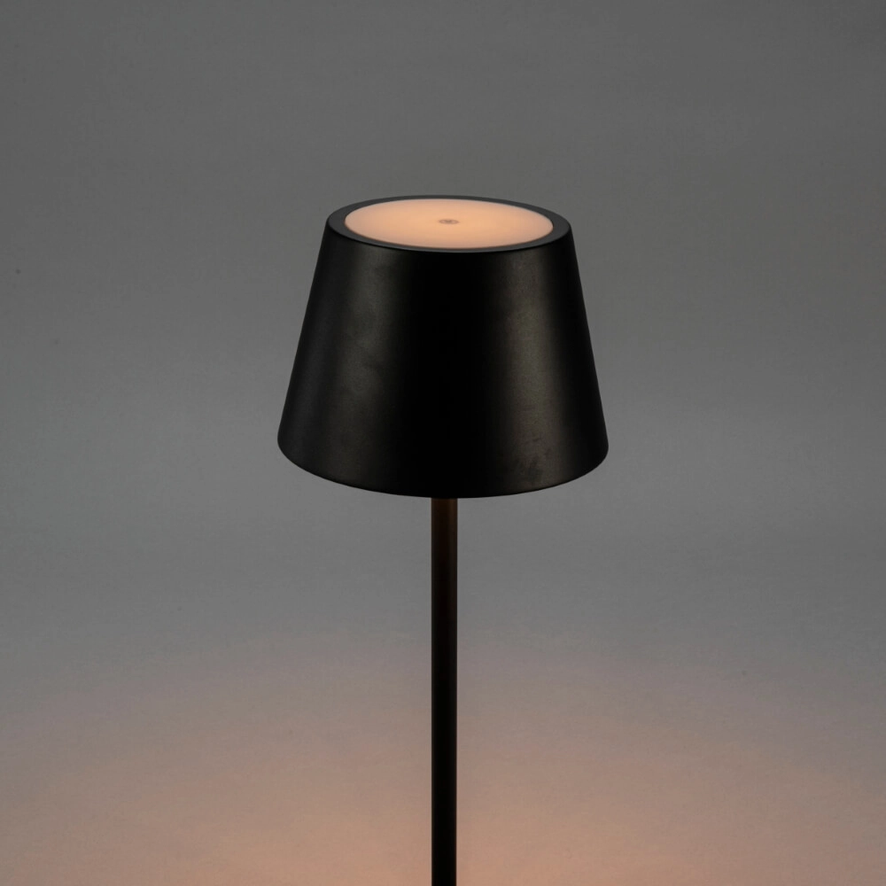 Oplaadbare vloerlamp Pomezia Medium zwart KonstSmide 7318307841756