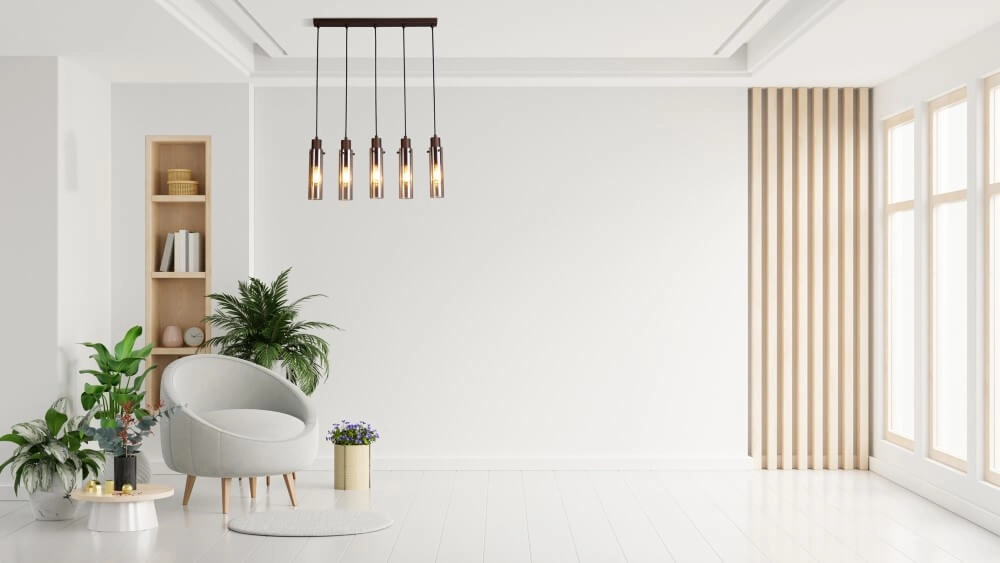 5-lichts hanglamp Sweden II recht Searchlight 5053423272078