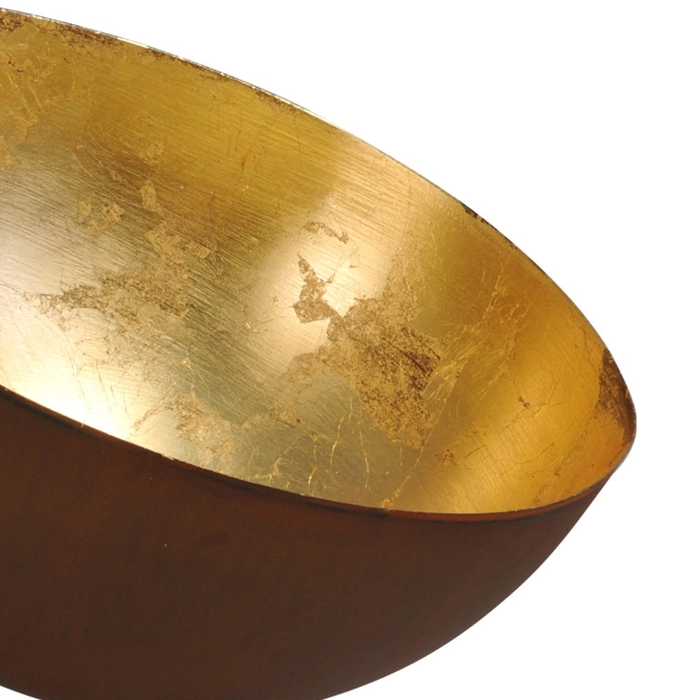 Vloer-tafellamp Industria 30 Uplighter roestbruin met goud Masterlight 8718121141756