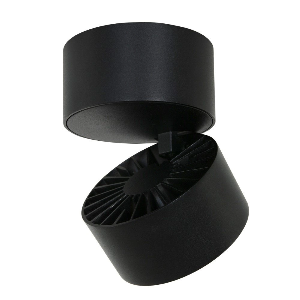 Strakke opbouwspot Fez Black zwart Steinhauer 8712746132496