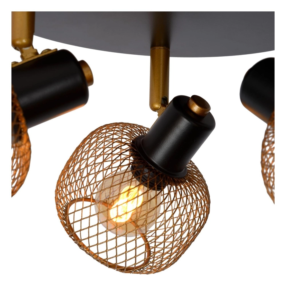 Plafondlampje Maren 3-lichts goud Lucide 5411212771124