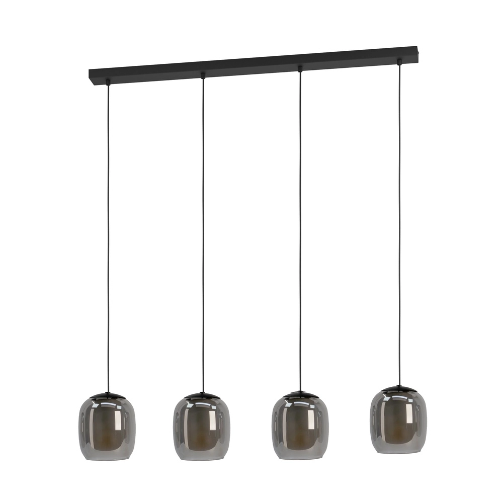 Eettafel hanglamp Ciampino 4L - smoke frosted glas Eglo 9008606312726