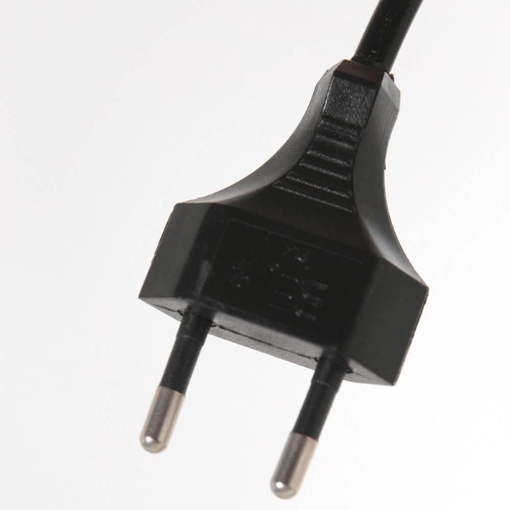 Zwarte schemerlamp Stang met witte linnen kap Steinhauer 8712746166866