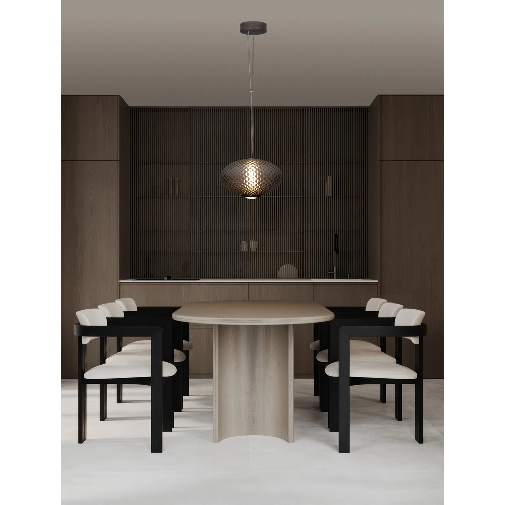 Pendant lamp Aora oval brown glass Lyora 5212017483843