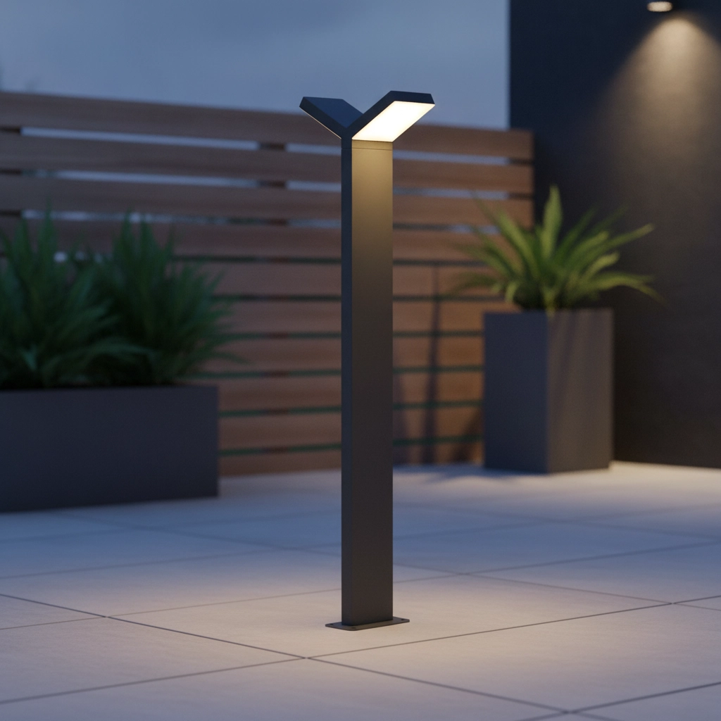 Tuinlamp Park antraciet dubbel