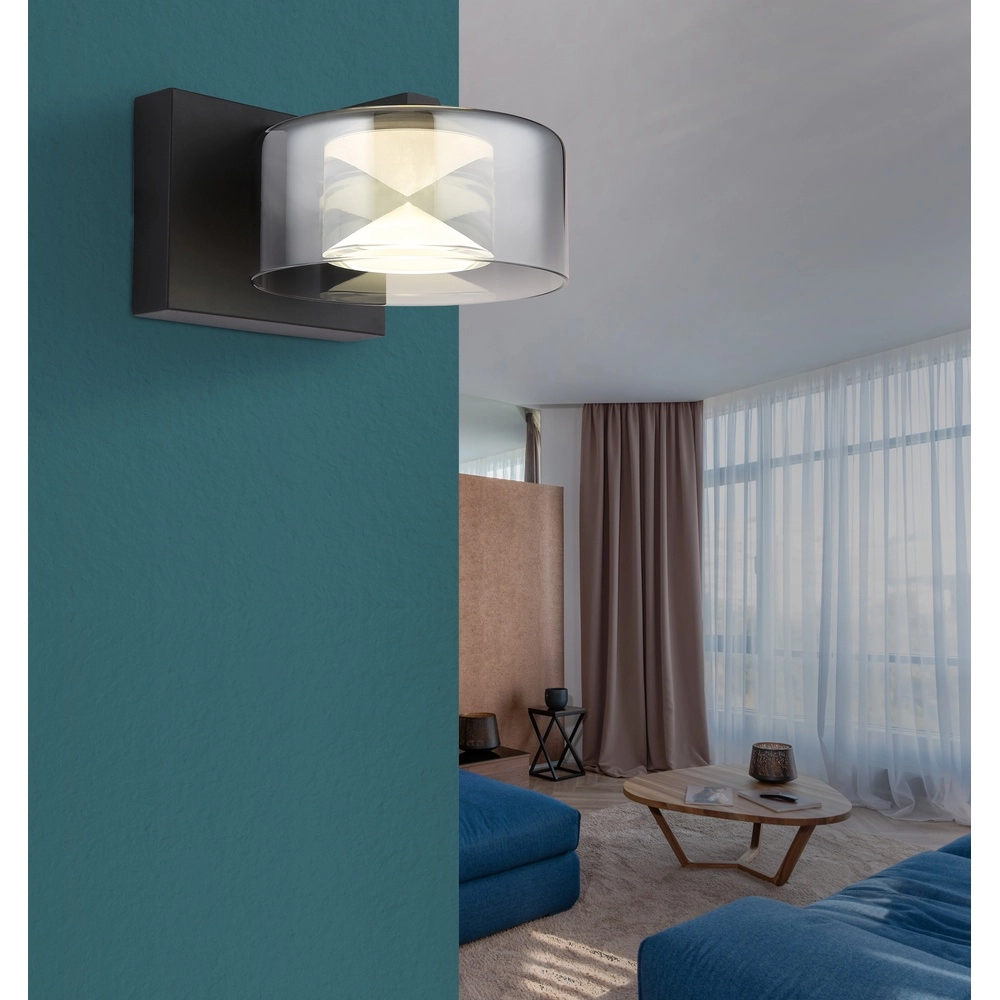 Design wandlamp Belinda zwart Globo 9007371533305