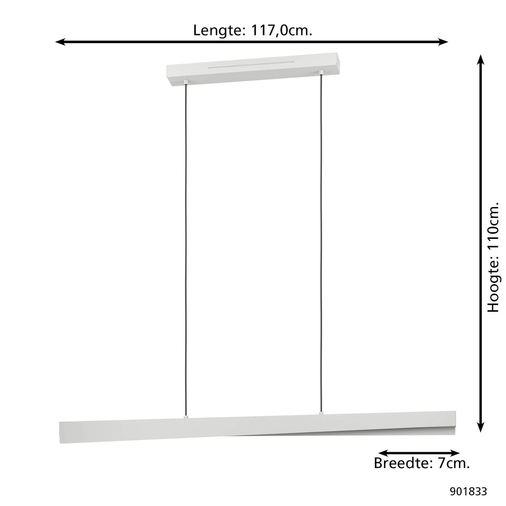 Smart hanglamp Bolognano-Z design grijs Eglo 9008606360154
