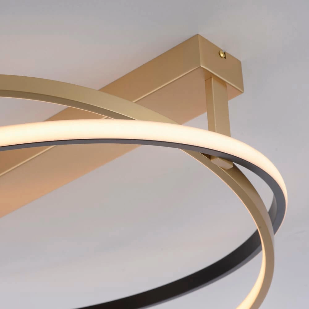Plafondlamp Q-Beluga messing Paul Neuhaus 4012248373606