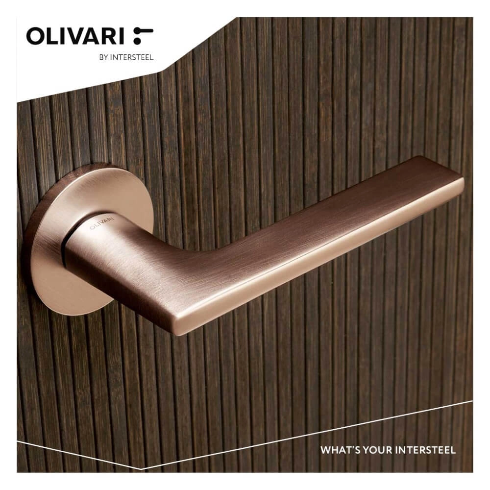 Design deurklink Lotus mat koper Olivari 8714186478042