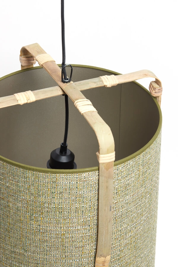 Groene hanglamp Sendai Ø 37cm Light & Living 8717807701017