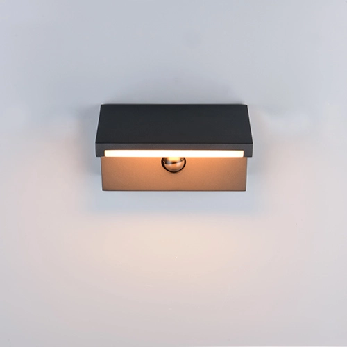 Moderne wandlamp Ravi antraciet met sensor Trio 4017807686890