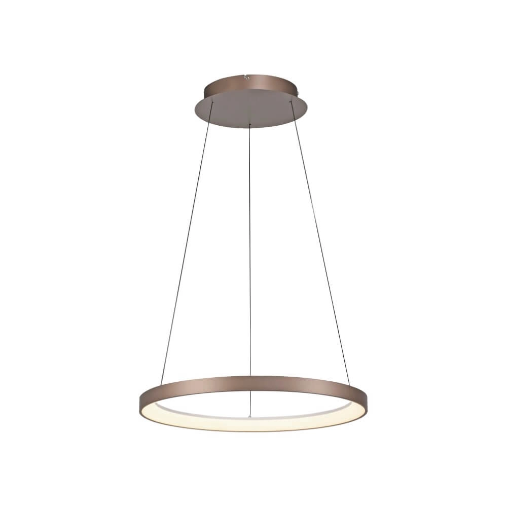 Ronde hanglamp Hoop bruin